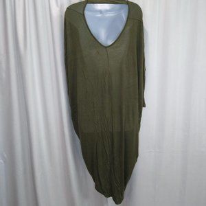 Love Olive Green Shirt Dress Size Large